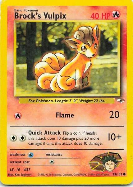 Brock's Vulpix - Gym Heroes #73