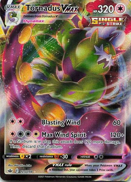 Tornadus VMAX - Chilling Reign #125