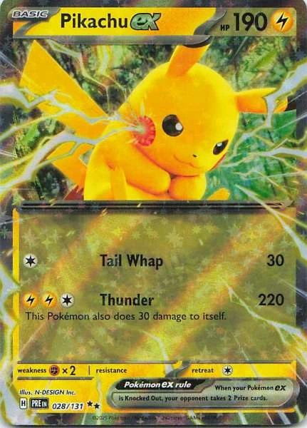 Pikachu ex - Prismatic Evolutions #028