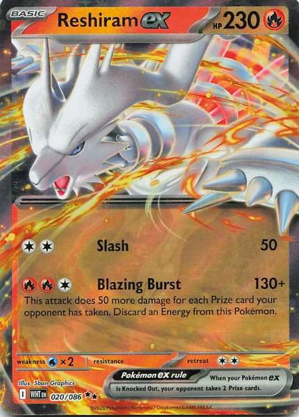 Reshiram ex - White Flare #020