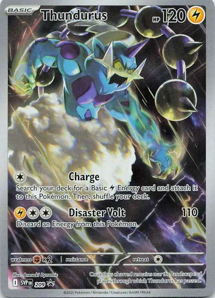 Thundurus - SVP Black Star Promos #209