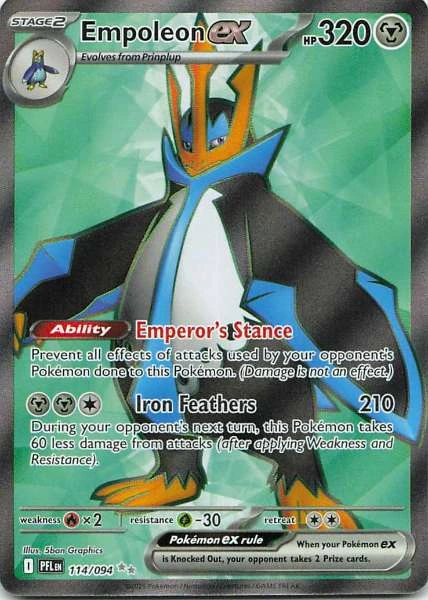 Empoleon ex - Phantasmal Flames #114