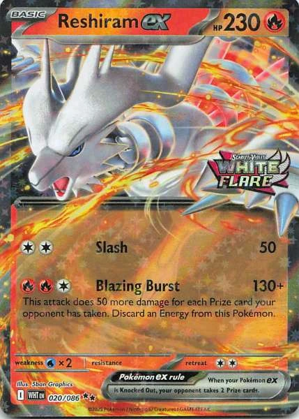 Reshiram ex - White Flare #020