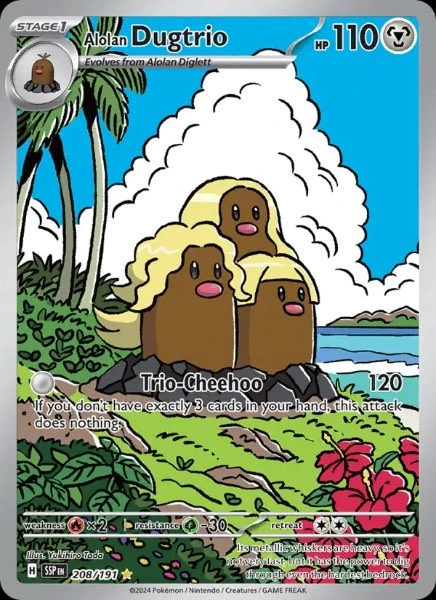 Alolan Dugtrio - Surging Sparks #208