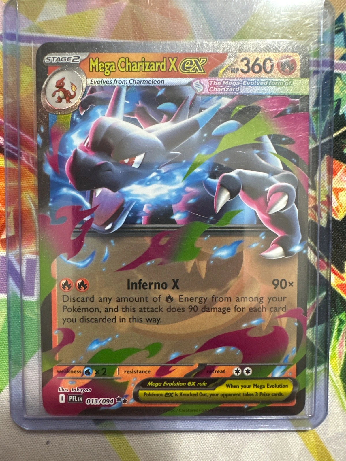 Mega Charizard X ex - Phantasmal Flames #013