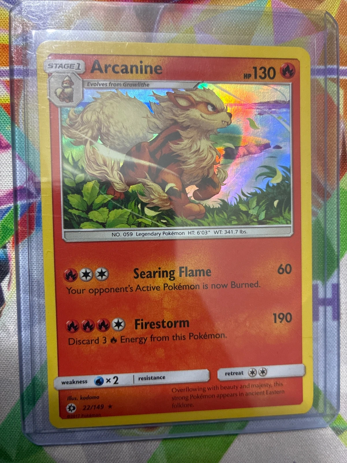 Arcanine - Sun & Moon #22