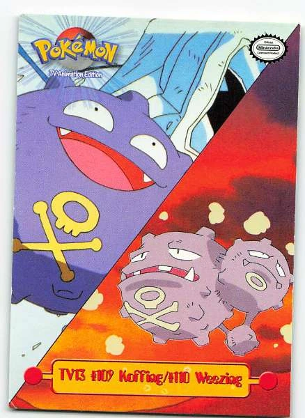 Koffing/Weezing - Mewtwo Strikes Back #TV13 #109 Koffing/#110 Weezing
