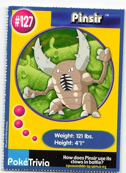 Pinsir - Pokemon Trivia #127