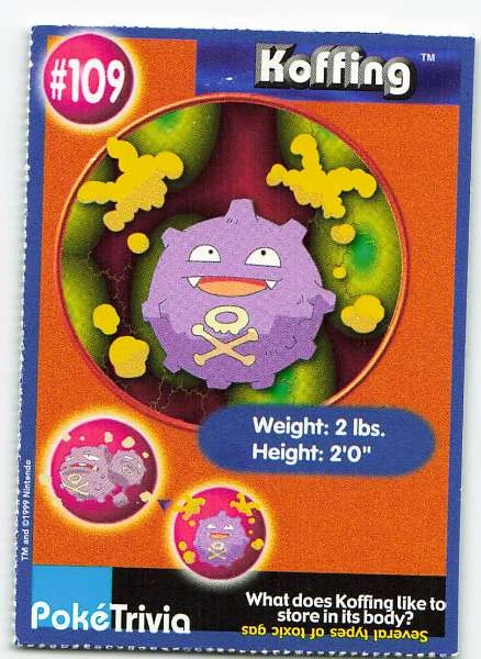 Koffing - Pokemon Trivia #109