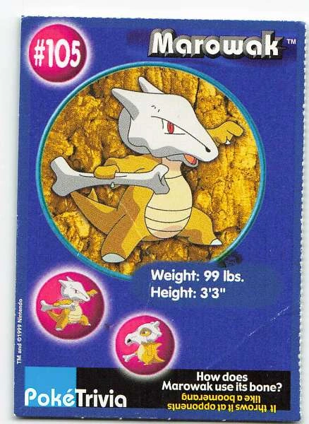 Marowak - Pokemon Trivia #105