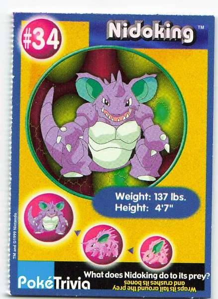 Nidoking - Pokemon Trivia #34