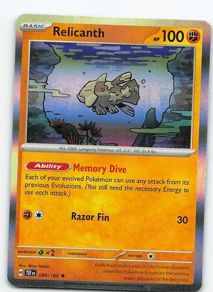 Relicanth Holo - Temporal Forces #084/162