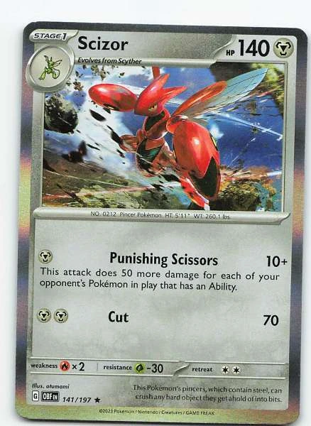 Scizor Holo - Obsidian Flames #141/197
