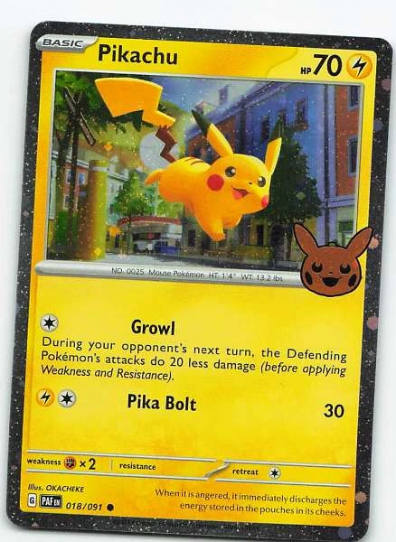 Pikachu (Cosmos Holo) - Trick or Trade #018/091
