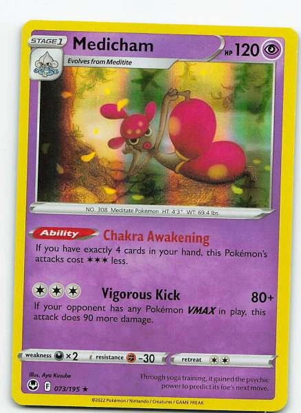Medicham Holo - Silver Tempest #073/195