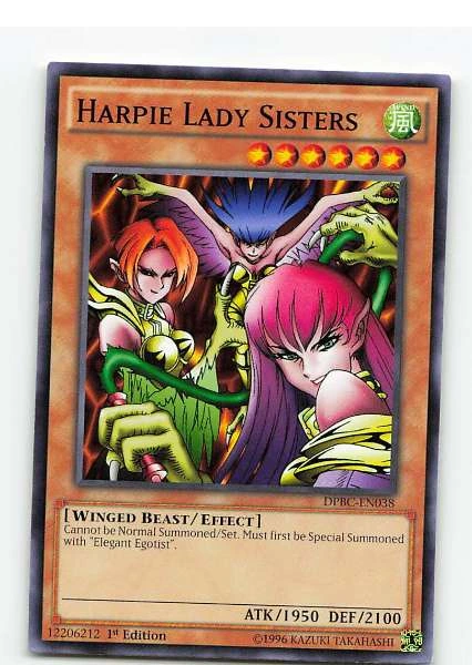 Harpie Lady Sisters 1st Edition - Duelist Pack: Kaiba #DPBC-EN038