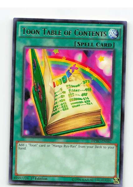 Toon Table of Contents 1st Edition - Duel Power #DPBC-EN047