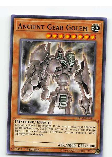 Ancient Gear Golem 1st Edition - LED2-EN034 #LED2-EN034