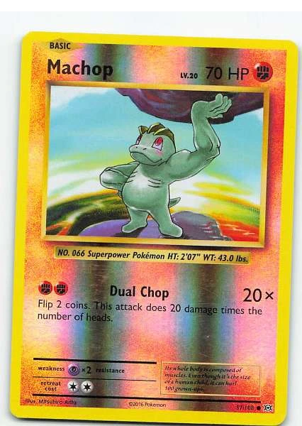 Machop Reverse Holo - XY Evolutions #57/108