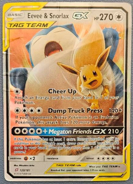 Eevee & Snorlax GX #120/181