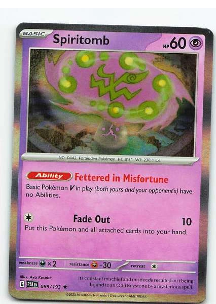 Spiritomb Holo - Paldea Evolved #089/193