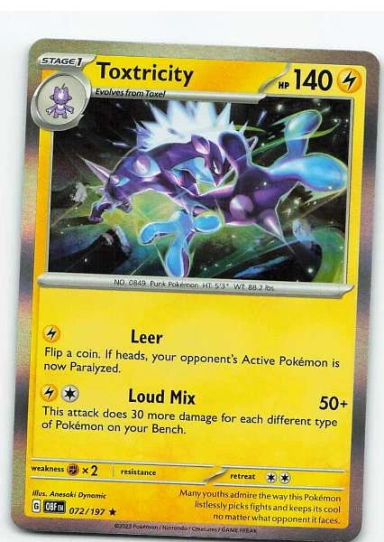 Toxtricity Holo - Obsidian Flames #072/197