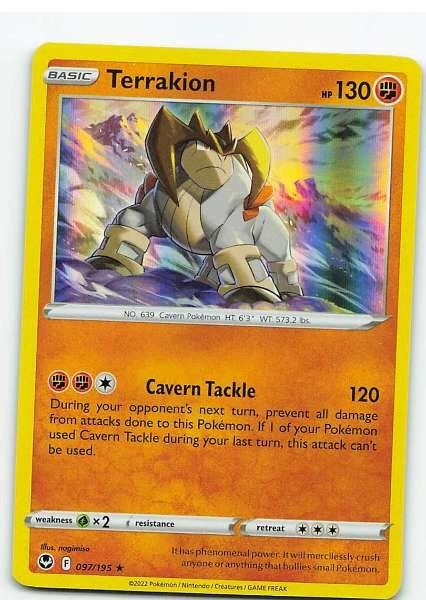 Terrakion Holo - Silver Tempest #097/195
