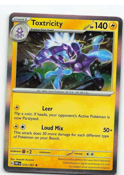 Toxtricity - Obsidian Flames #072/197