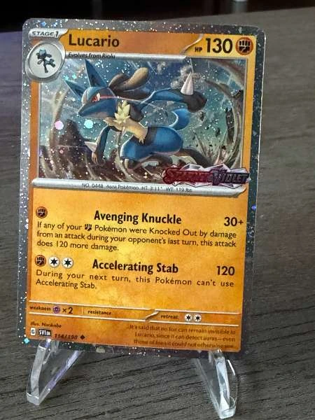 Lucario Stamped Scarlet and Violet - Scarlet & Violet #114/198