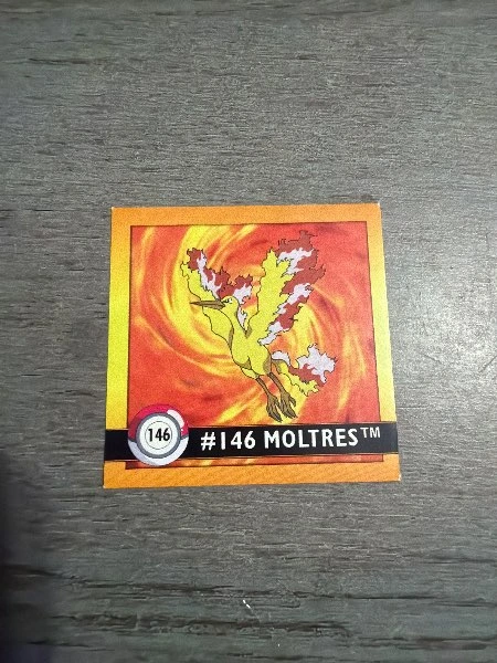 vintage 1999 Pokémon ArtboSeries 1 sticker Moltres - Pokemon Sticker Series 1 #146