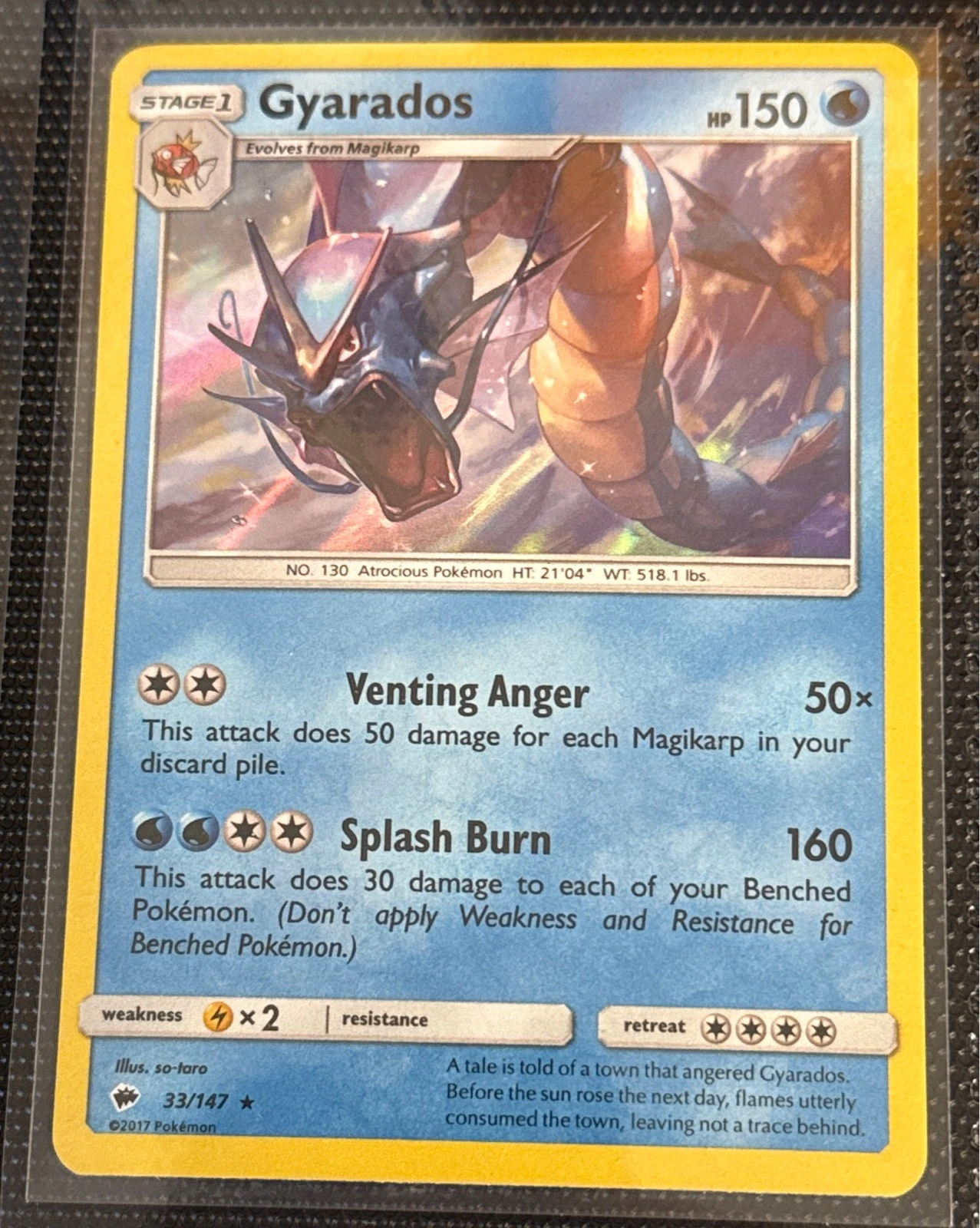 Gyarados - Burning Shadows #33/147