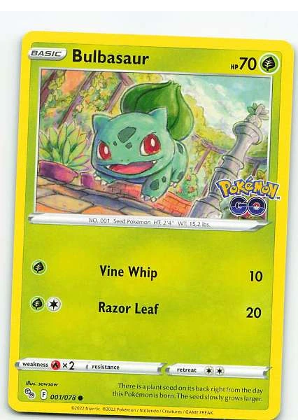 Bulbasaur - Pokémon GO #001/078