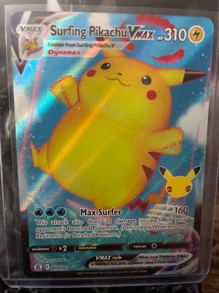 Surfing Pikachu VMAX - Celebrations #009/025