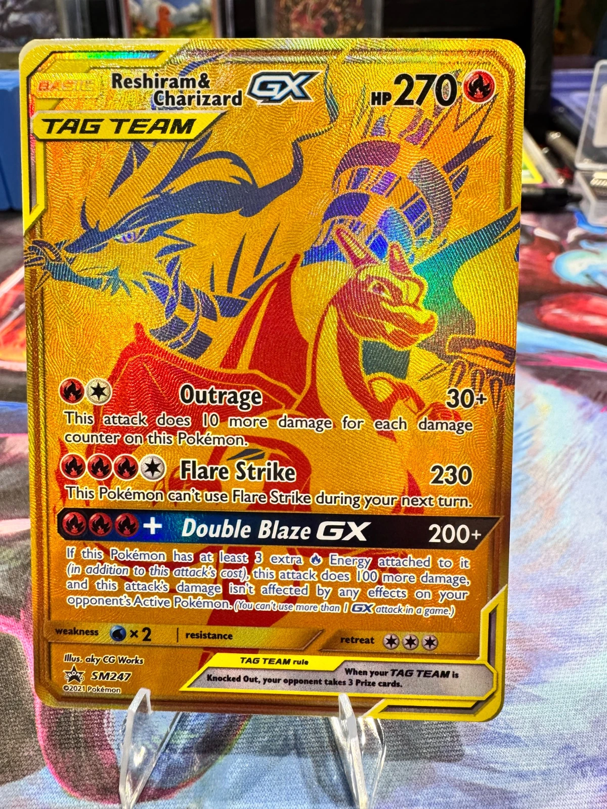 Reshiram and Charizard SM247