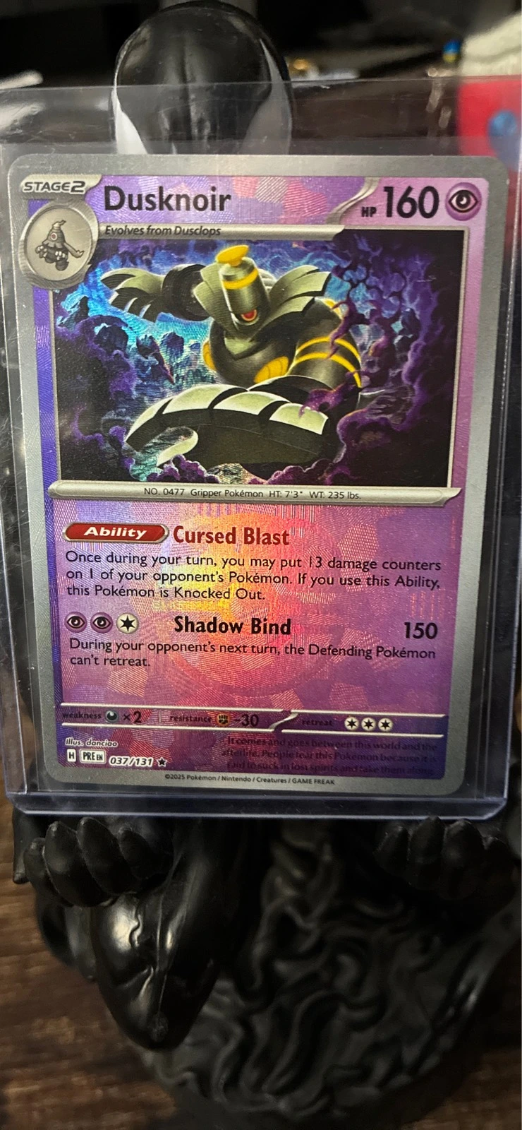 Dusknoir Master Ball Pattern Holo - Prismatic Evolutions #037/131