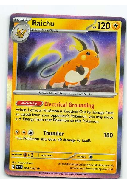 Raichu 026/165 Holo - Scarlet & Violet—151 #026/165