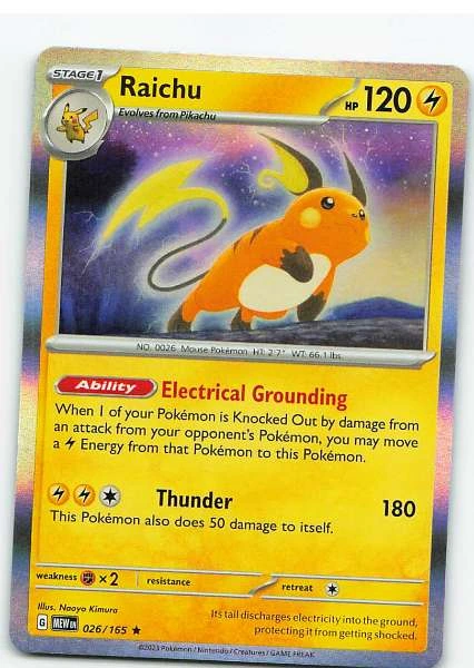 Raichu 026/165 Holo - Scarlet & Violet—151 #026/165