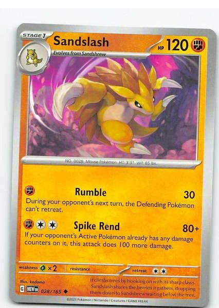 Sandslash 028/165 - Scarlet & Violet—151 #028/165