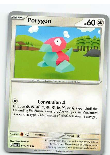 Porygon 137/165 - Scarlet & Violet—151 #137/165
