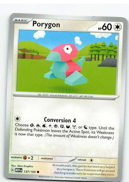 Porygon 137/165 - Pokémon Scarlet & Violet-151 #137/165