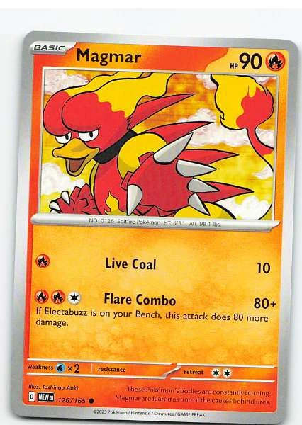 Magmar 126/165 - Scarlet & Violet—151 #126/165
