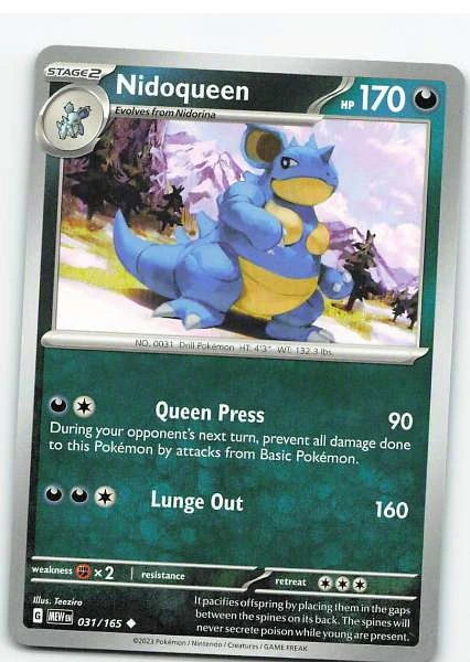 Nidoqueen 031/165 - Pokémon Scarlet & Violet—151 #031/165