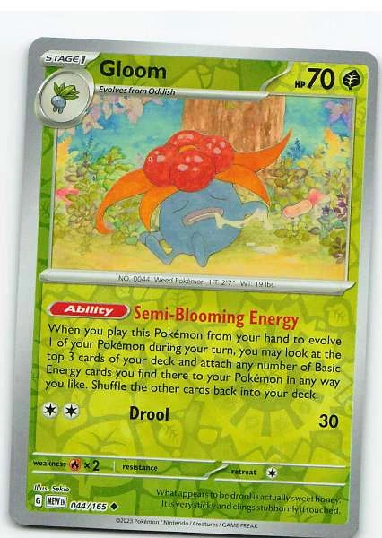 Gloom 044/165 Reverse Holo - Scarlet & Violet—151 #044/165