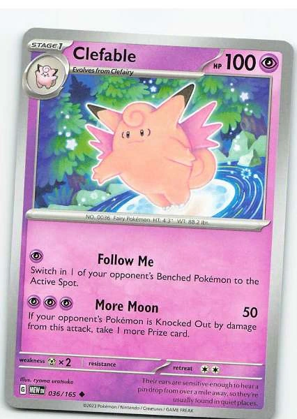 Clefable 036/165 - Scarlet & Violet—151 #036/165