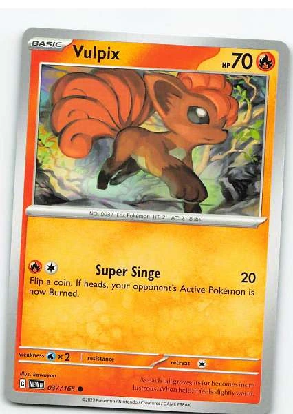 Vulpix 037/165 - Scarlet & Violet—151 #037/165