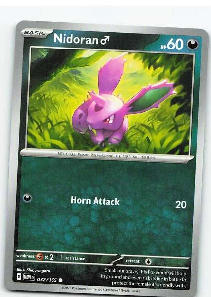 Nidoran♂ - Scarlet & Violet—151 #032/165