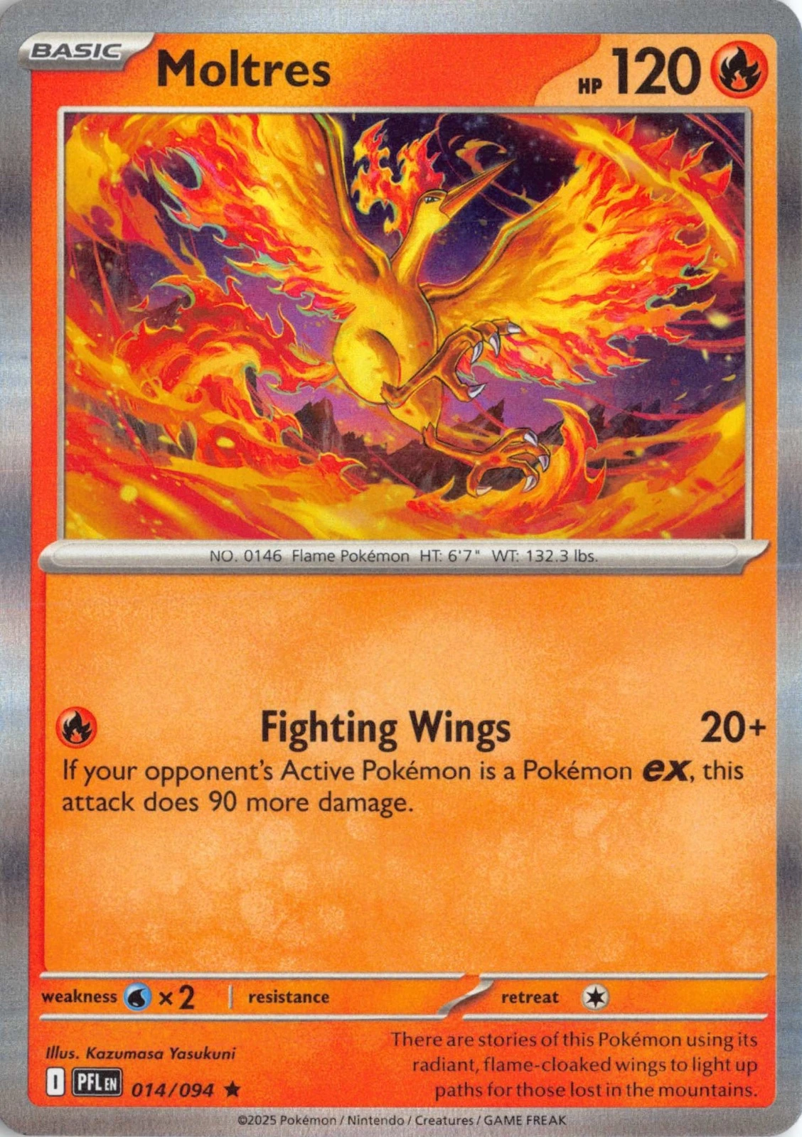 Moltres Holo- Phantasmal Flame #014/094