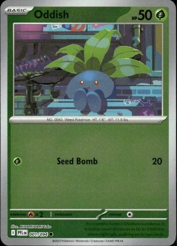 Oddish - Phantasmal flames Reverse Holo#001/094