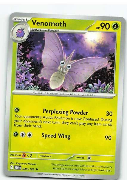 Venomoth 049/165 - Pokémon Scarlet & Violet—151 #049/165