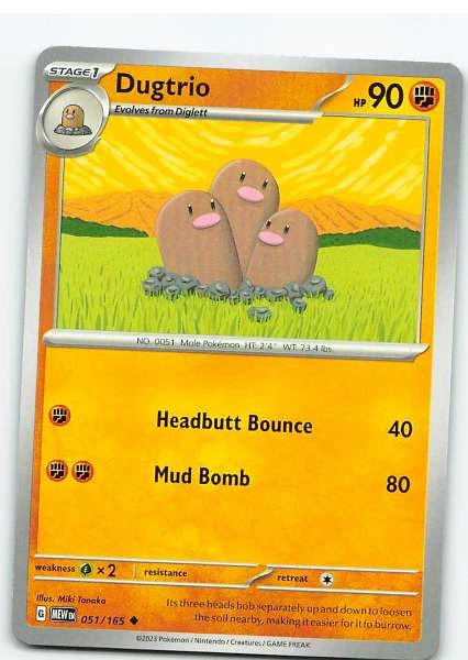 Dugtrio 051/165 - Pokémon Scarlet & Violet—151 #051/165